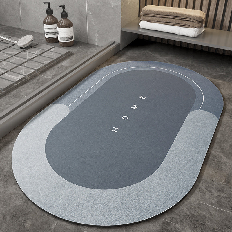 Sleek bathroom mat-moisture absorbing