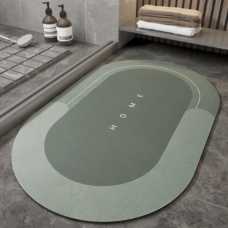 Sleek bathroom mat-moisture absorbing