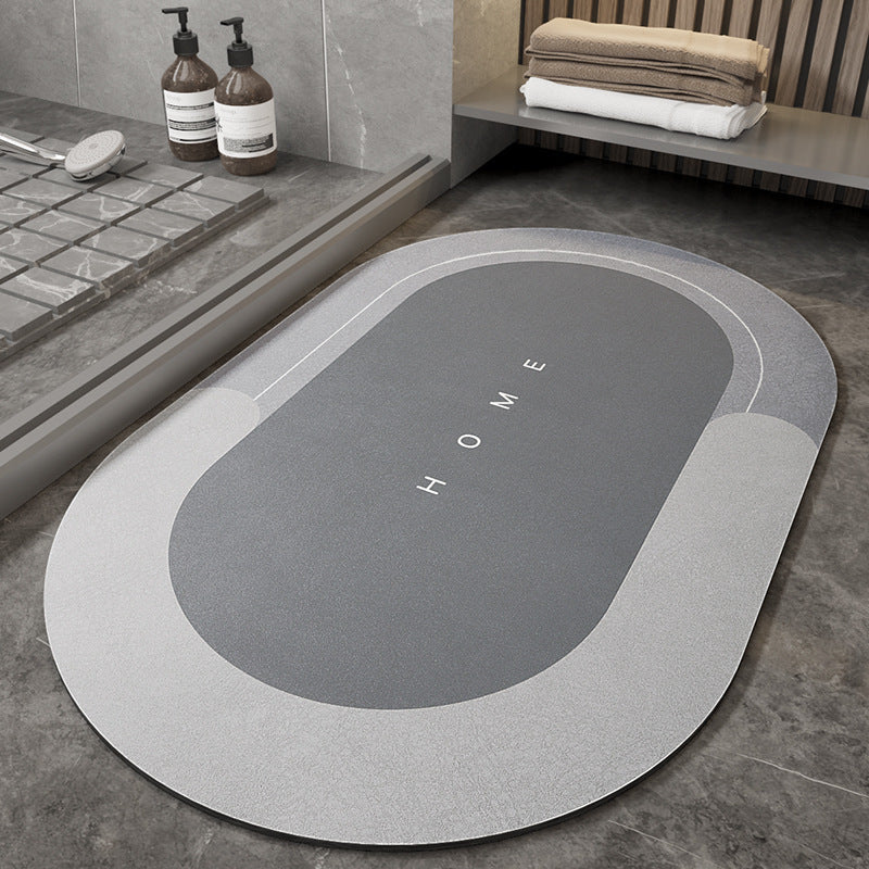 Sleek bathroom mat-moisture absorbing