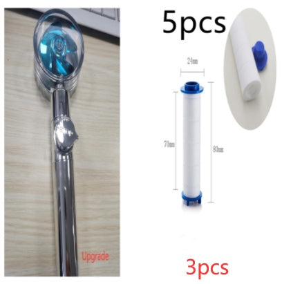 turbo propeller shower head