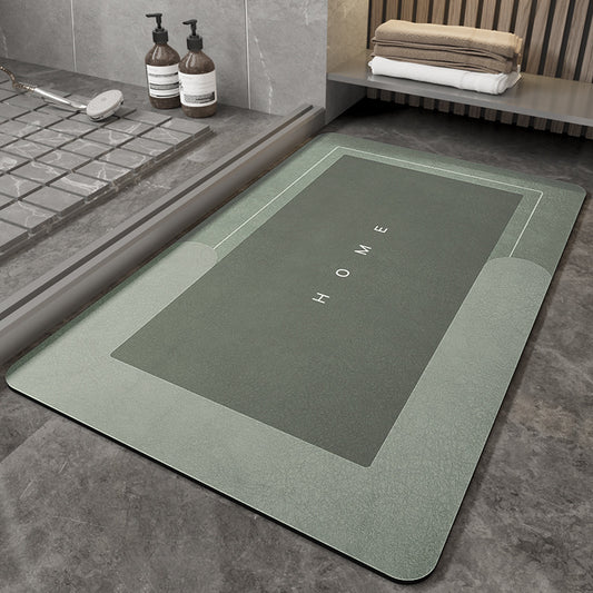 Sleek bathroom mat-moisture absorbing