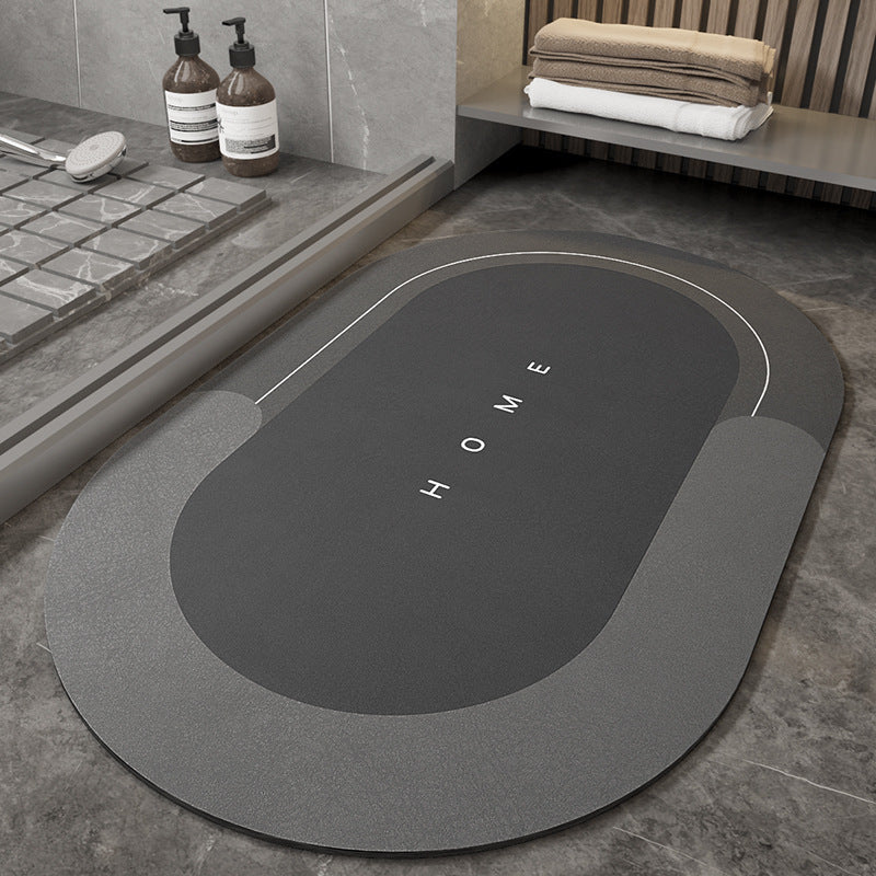 Sleek bathroom mat-moisture absorbing